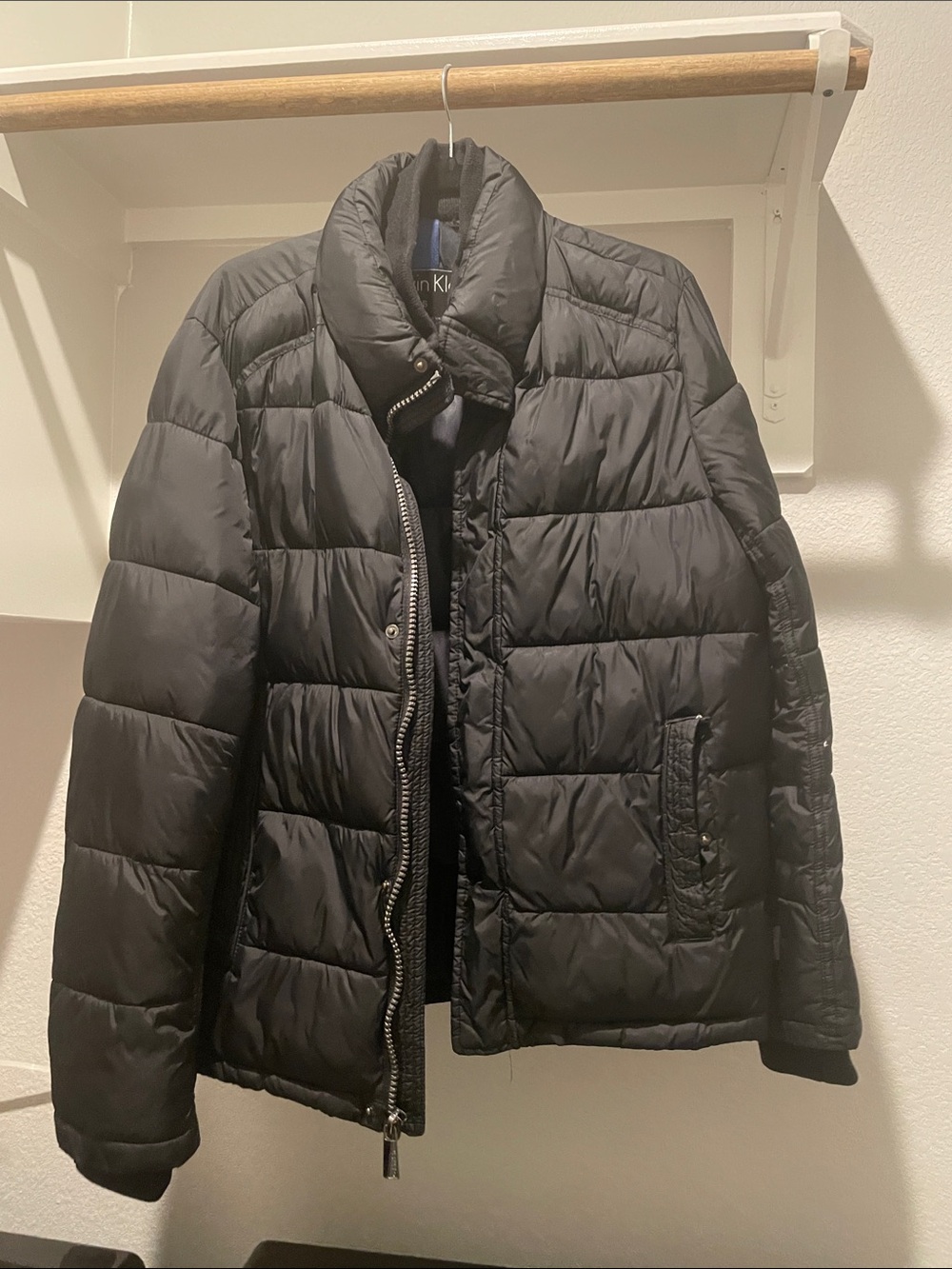 Calvin Klein Black Quilted Puffer Coat